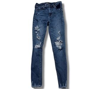 Abercrombie & Fitch Simone High-Rise Super Skinny Jeans – Size 26/2 | Distressed